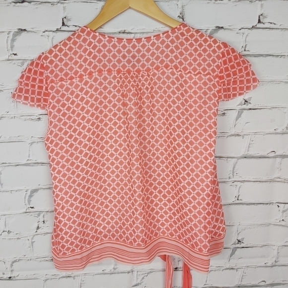 ANN Taylor Wrap 100% Silk Top - Picture 4 of 10